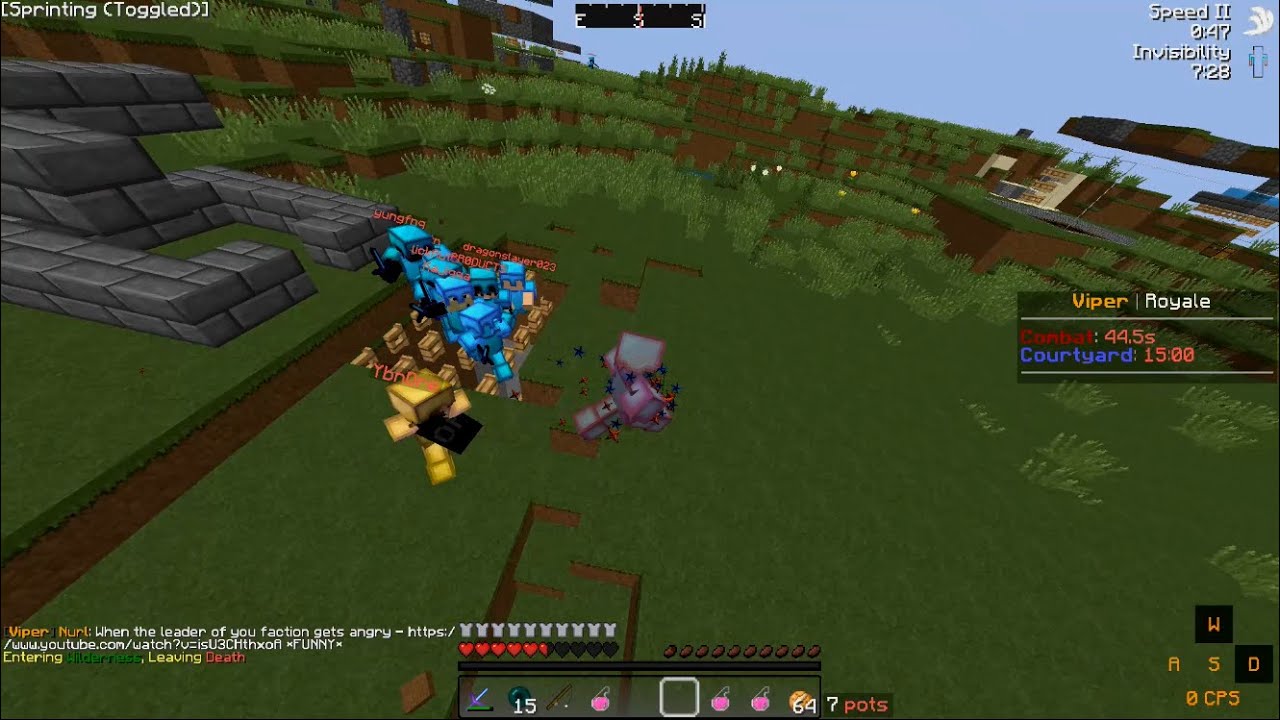 TRAPPING 7 PEOPLE IN HIDDEN FENCEGATE TRAP *INSANE* (Minecraft HCF)