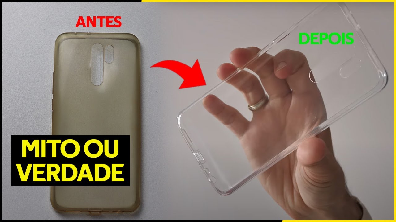 Limpar capa de celular com pasta de dente e bicarbonato! Fica transparente mesmo?