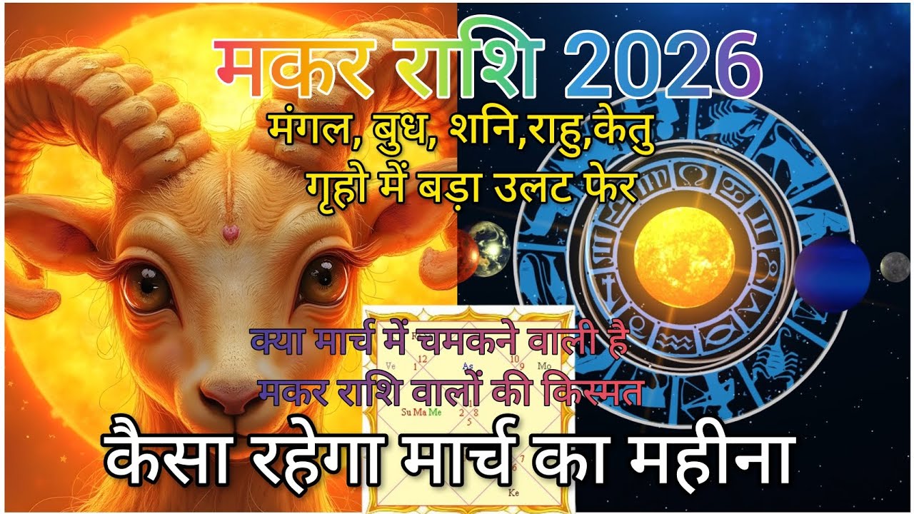 मकर राशि मार्च 2026 | बड़ा धन योग! करियर में उड़ान, पदोन्नति पक्की! 😱💰 | Makar Rashifal