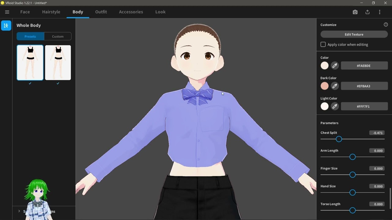 Vroid body sliders (part 1)