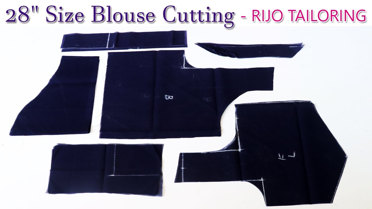28 size blouse cutting detail explanation for beginners | normal 28