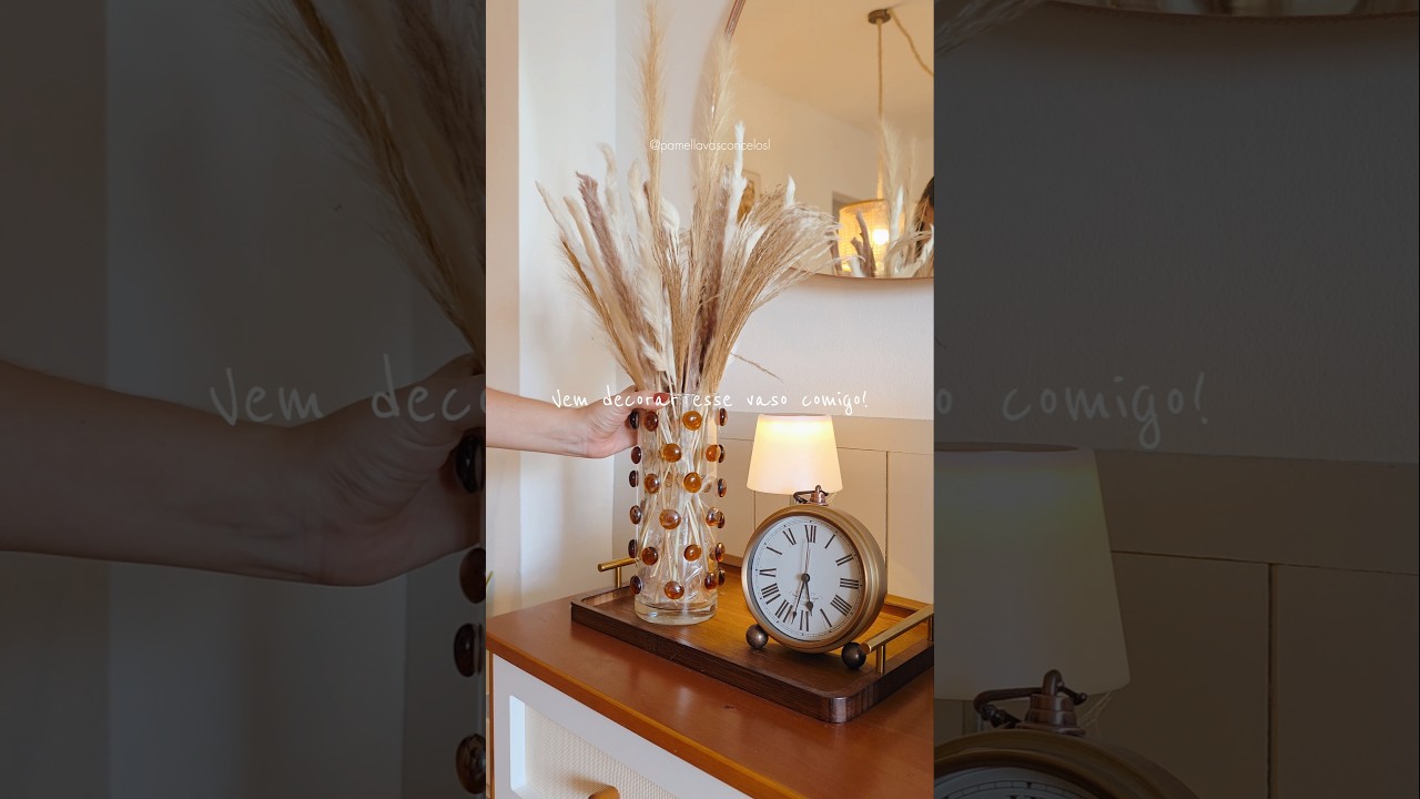 Vem decorar esse vaso comigo! ✨️🫶 #apartamento #diy #decora&ccedil;&atilde;o #home #dicasdecoracao #facavocemesmo