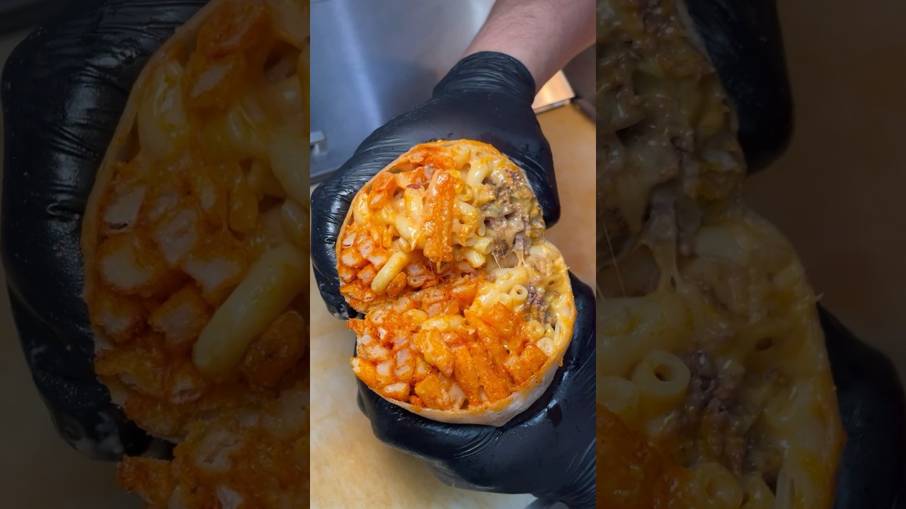 Cheeseburger burrito aka cheeseburger-rito #shorts