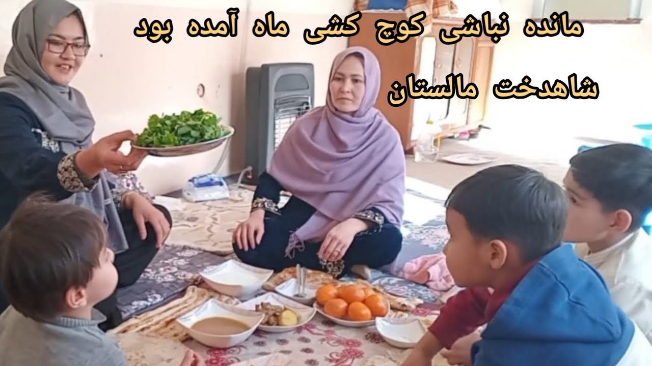 شاهدخت مالستان آمده بود مبارک گفتن خانه نوه که ماه کوچ آمدیم 