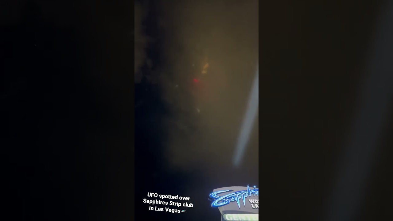 UFO spotted over Sapphires Strip club in Las Vegas🛸 #ufo #sapphires #lasvegas