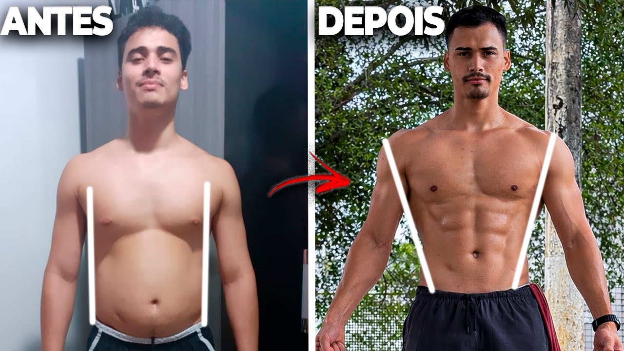 Como construir o FÍSICO PERFEITO em formato de V! (RÁPIDO)