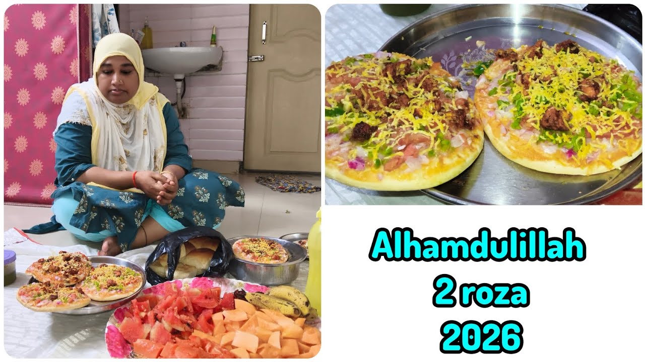 Alhamdulillah 2nd roza 2026/@Shabanamkazi1no chicken cheese pizza 🍕 full recipe 