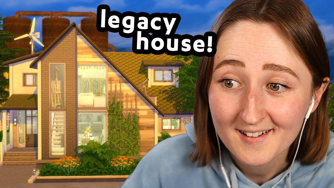 i built a *modern house* for my legacy challenge in the sims