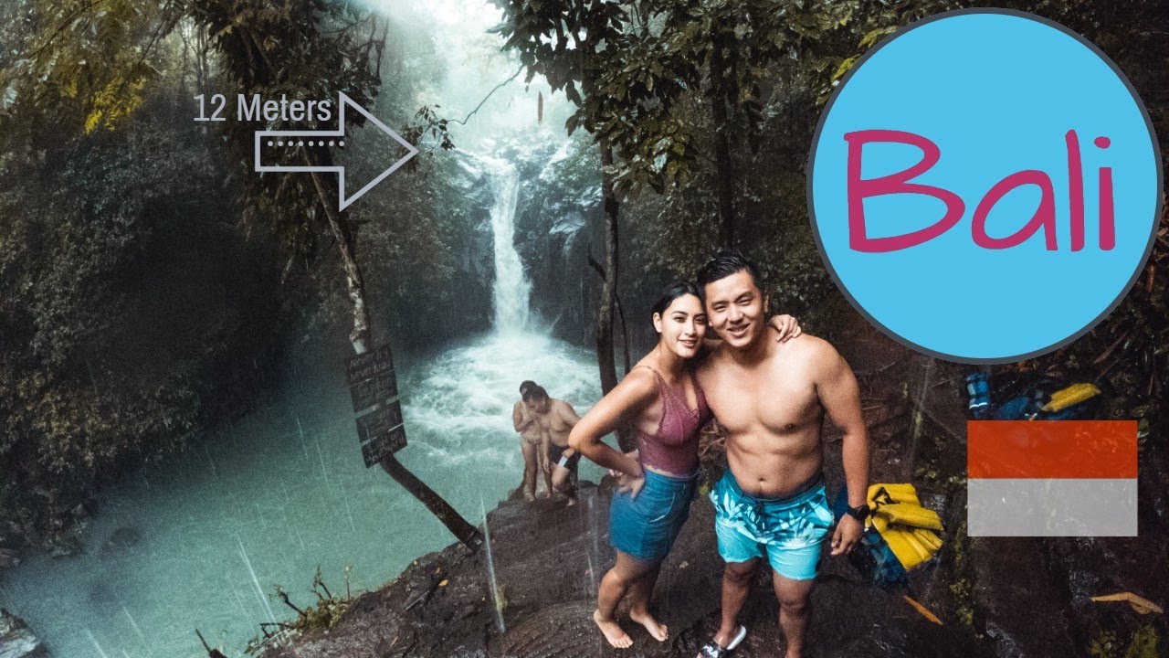 JUMPING off a cliff in BALI || Highest Waterfall