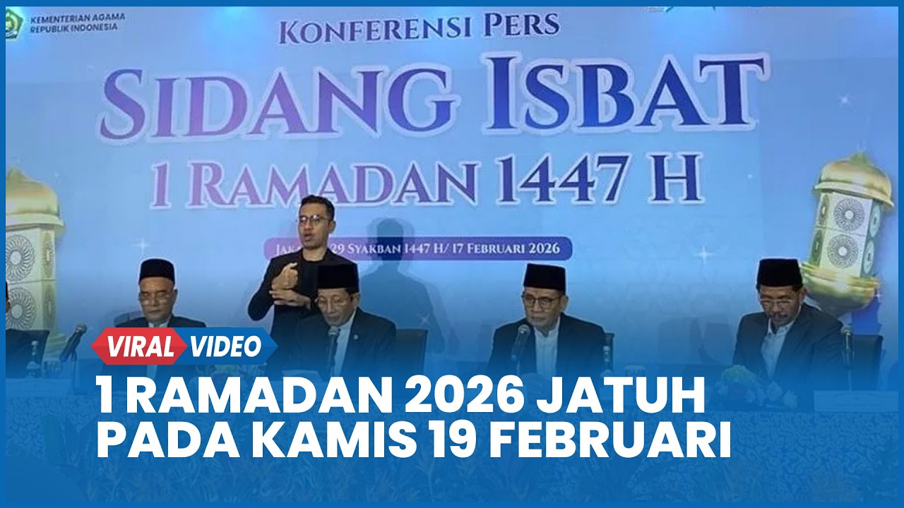 Hasil Sidang Isbat: 1 Ramadan 2026 Jatuh pada Kamis 19 Februari