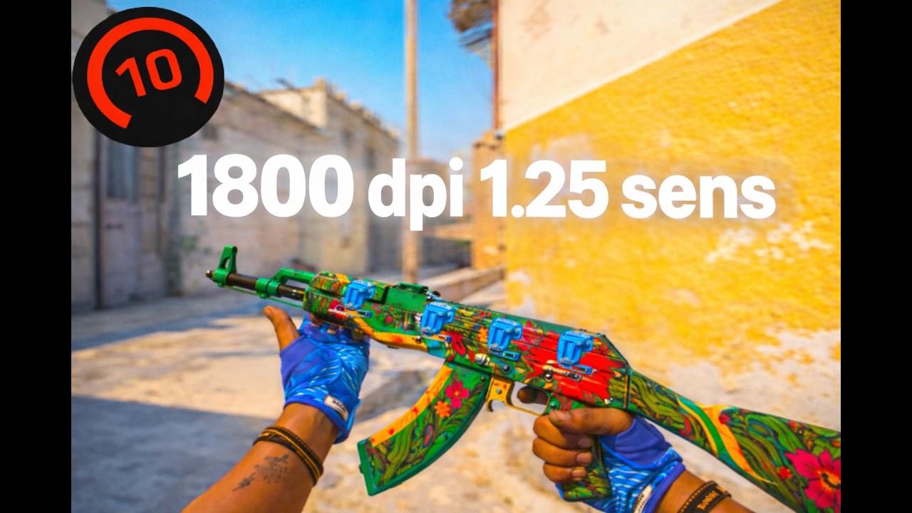 1280x960 on 240hz 1.25 sens 1800 dpi | Faceit lvl 10