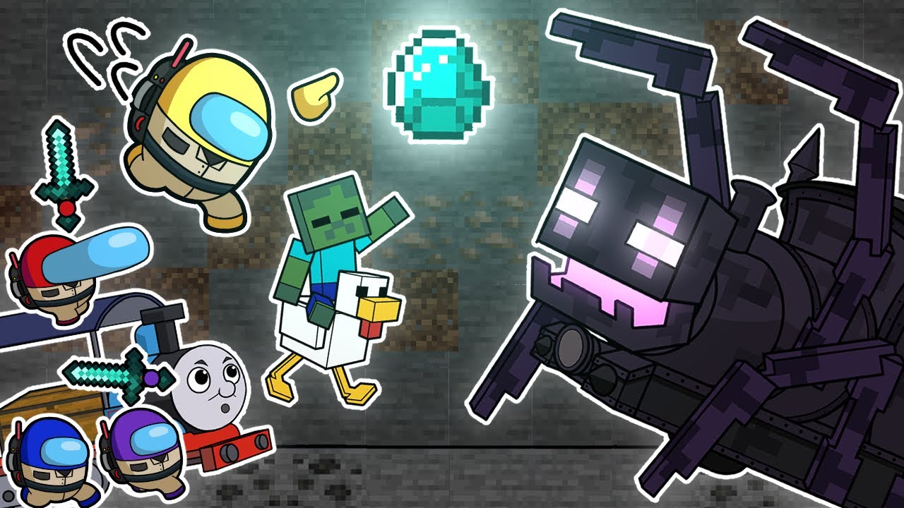 CHOO CHOO CHARLES vs Minecraft & GHOSTBUSTERS EP.2 I Among Us Animation