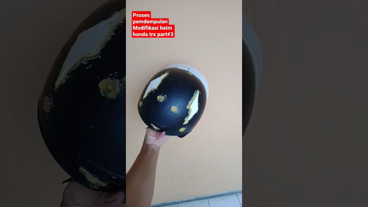 modifikasi helm Honda TRX simpel keren #helm #modifikasi #shorts