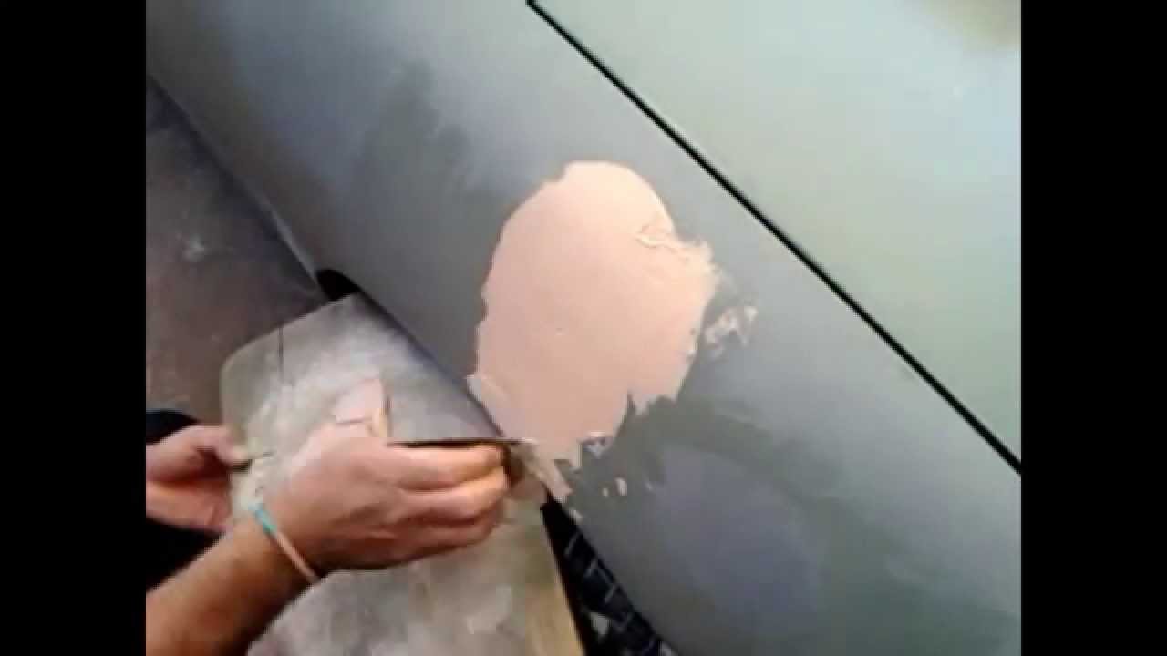 Como aplicar pasta automotriz para rellenar o resanar