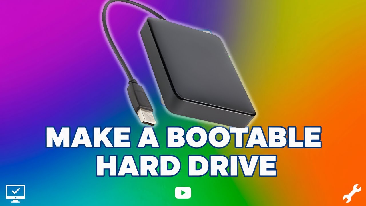 How to turn a had drive into a bootable device drive