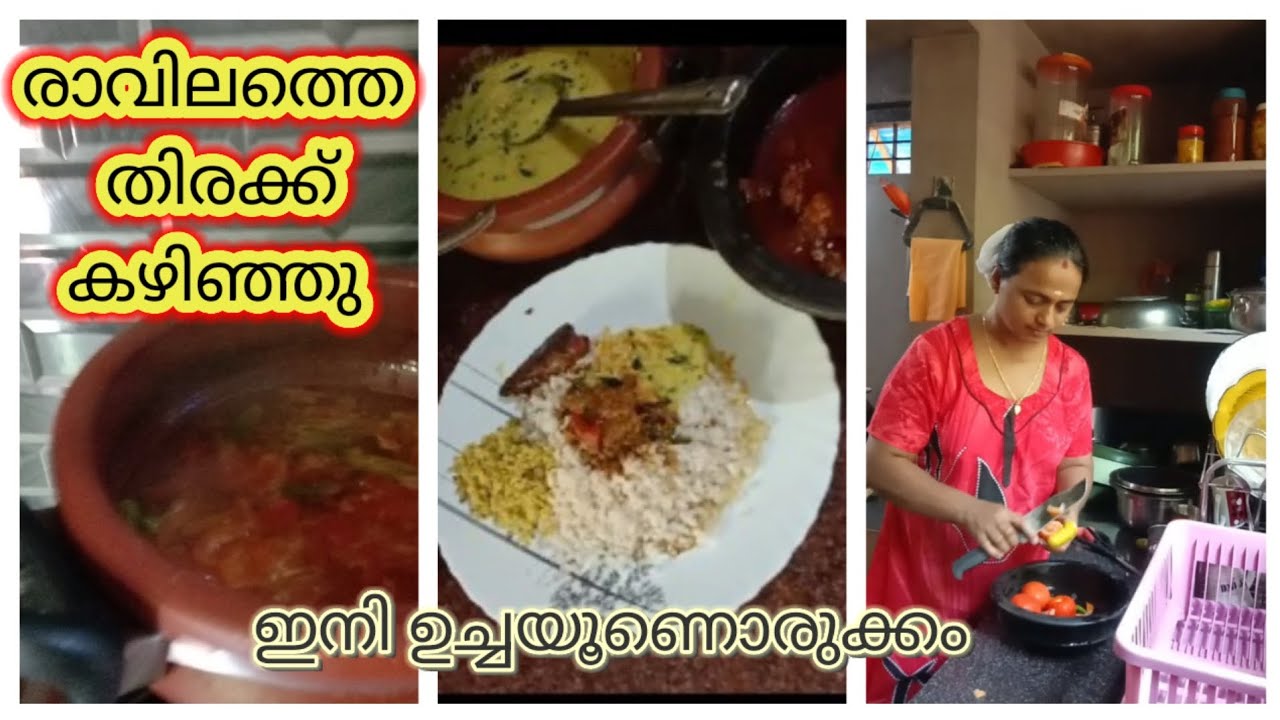 ഉച്ചയൂണ് | Meencurry | Ozhichu Curry | Meen Fry | Nadan Oottupura 