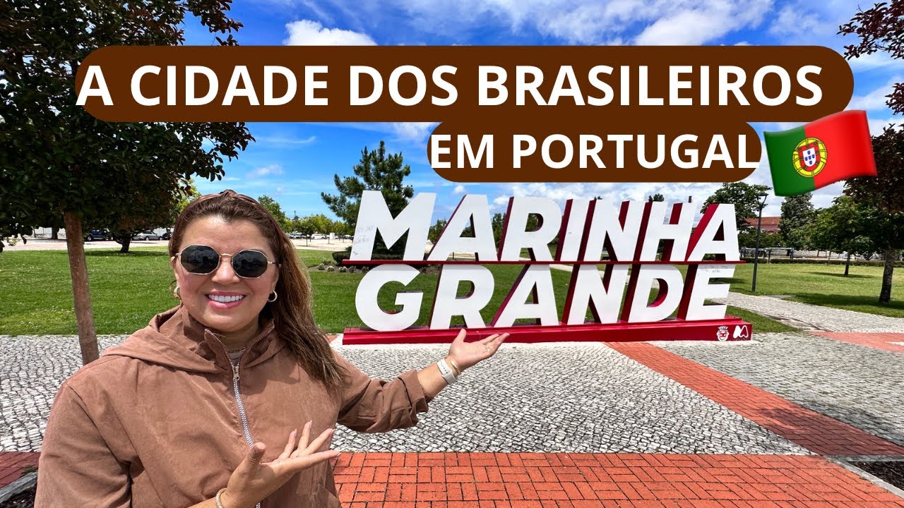 ÓTIMA CIDADE PARA MORAR, MUITAS FÁBRICAS e COMÉRCIO, MARINHA GRANDE EM PORTUGAL 🇵🇹