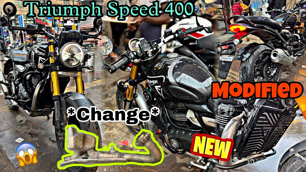 Triumph Speed 400 Unique Modifications | Bend pipe *Changed* | Speed 400 Modified 🚀🔥