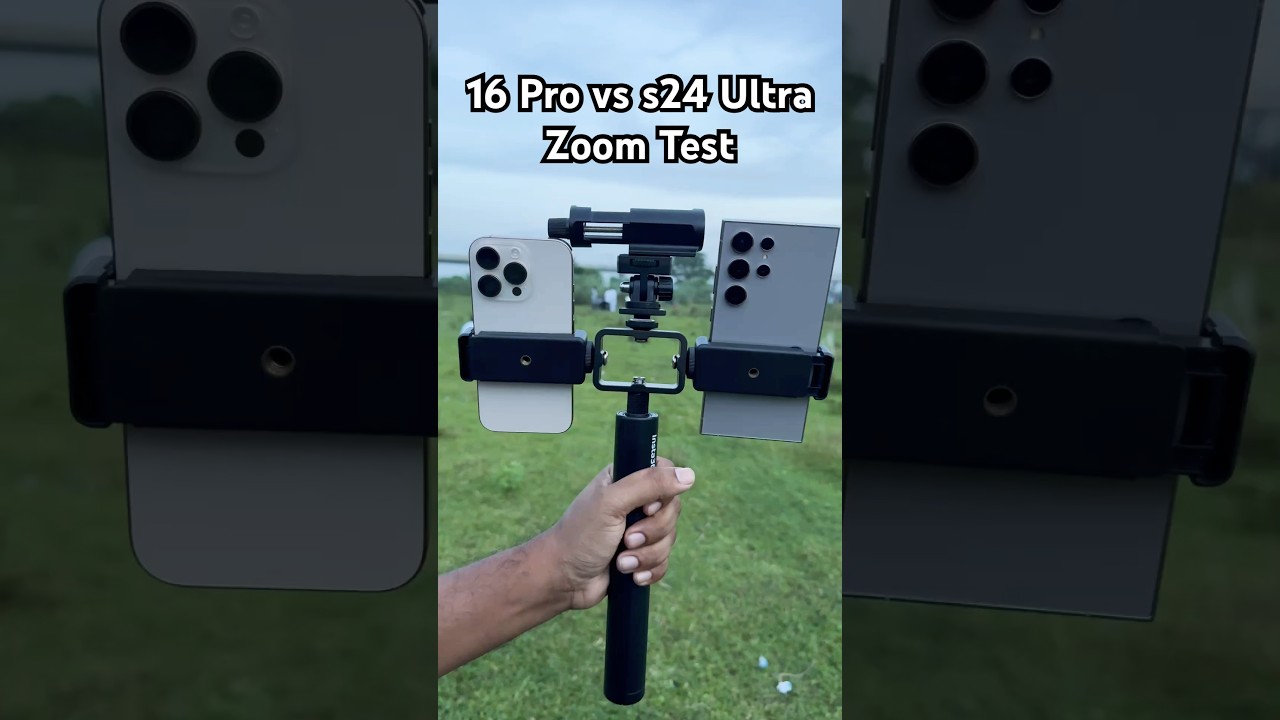 iPhone 16 Pro and s24 Ultra zoom test #16pro #s24ultra