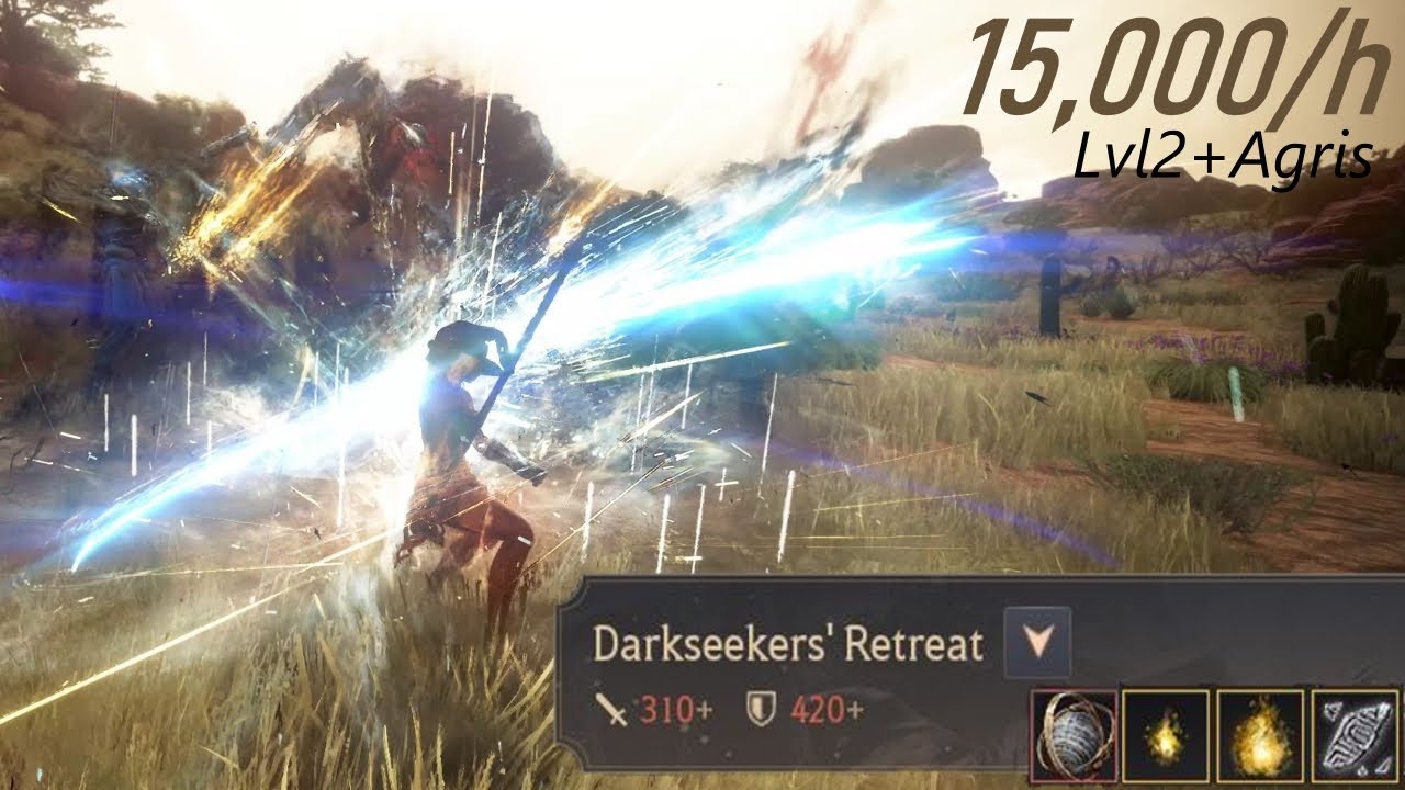 BDO Awake Tamer PvE ~15k trash/hr (30m test), Darkseeker's Retreat L2+Agris, ALL BUFFED SKILLS USED!
