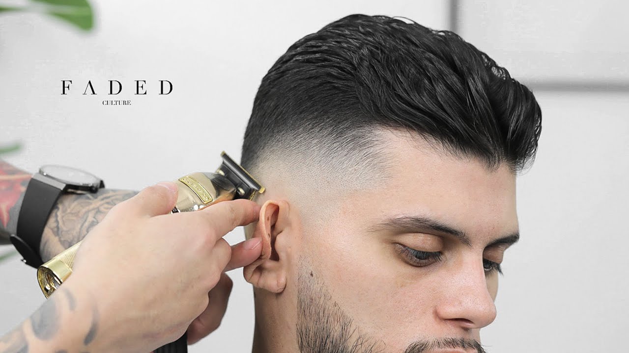MENS SKIN FADE SLICK BACK