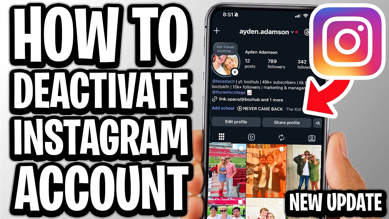 How To Deactivate Instagram Account New Update - Full Guide