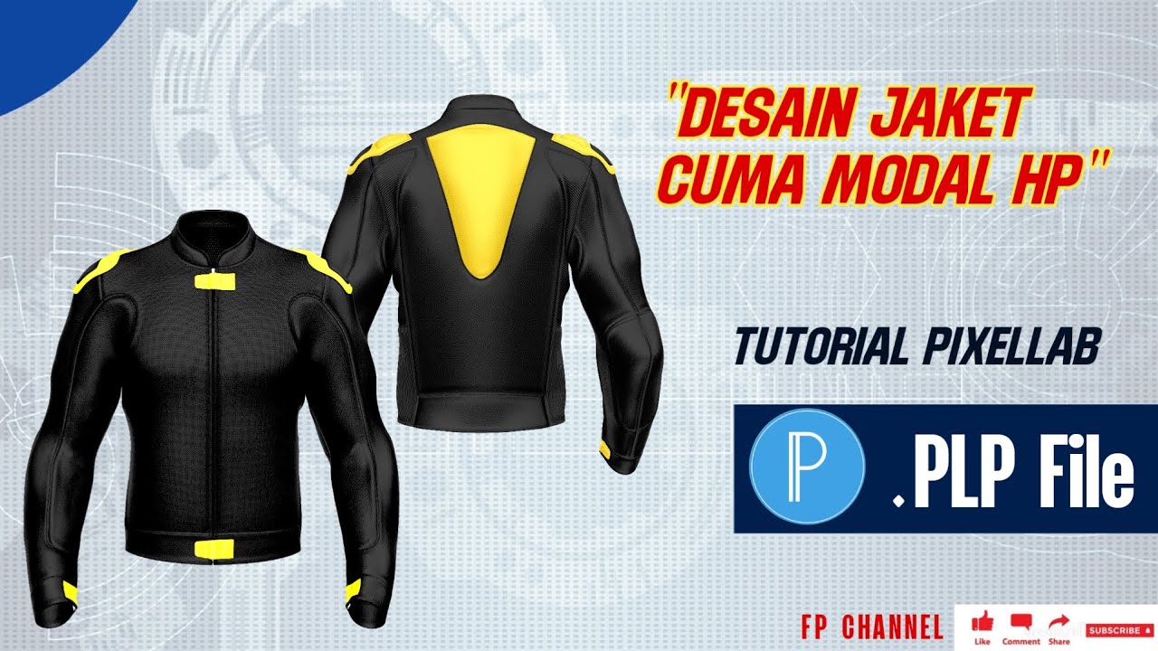 Desain Jaket Motor Custom di PixelLab – Mudah & Cepat