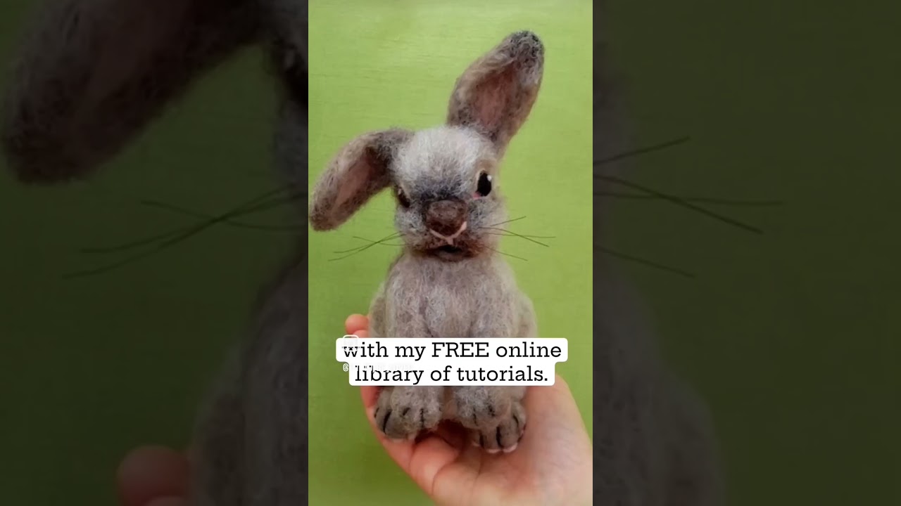 Create detailed and realistic needle felted animals  #needlefeltedanimals #needlefeltingtutorial