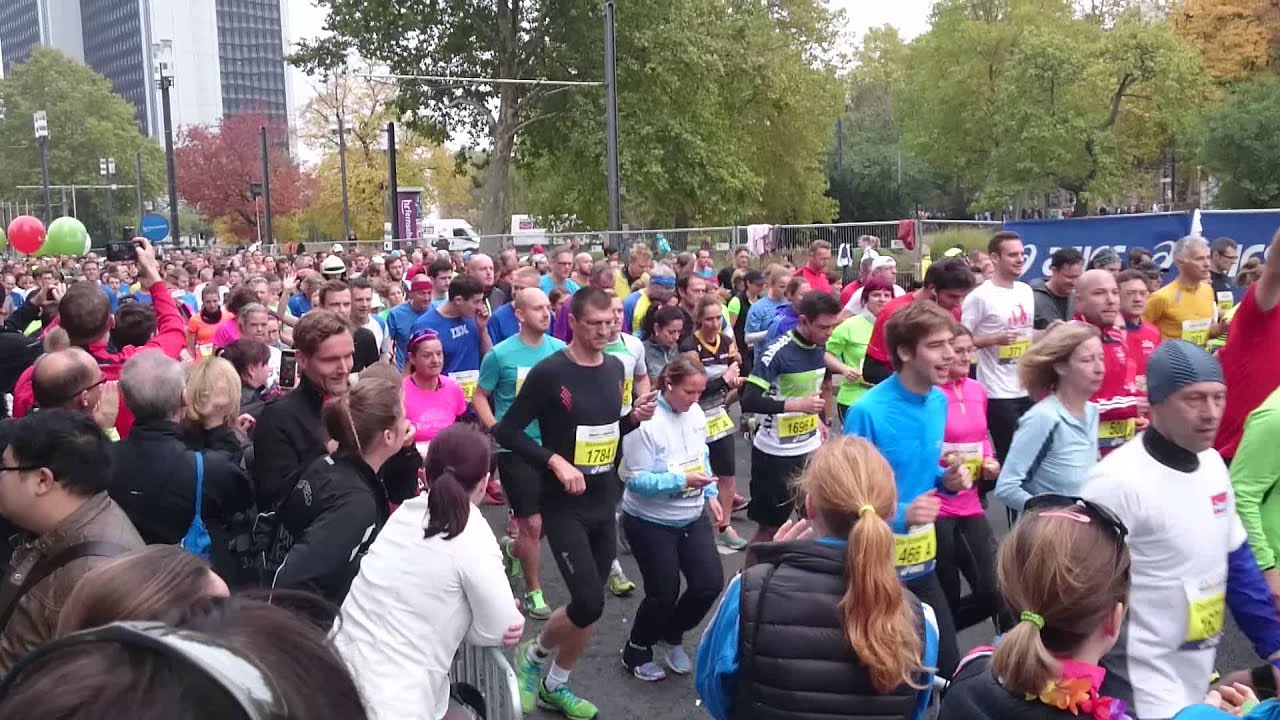 Marathon Frankfurt 2015 - Der Start vom Staffelmarathon