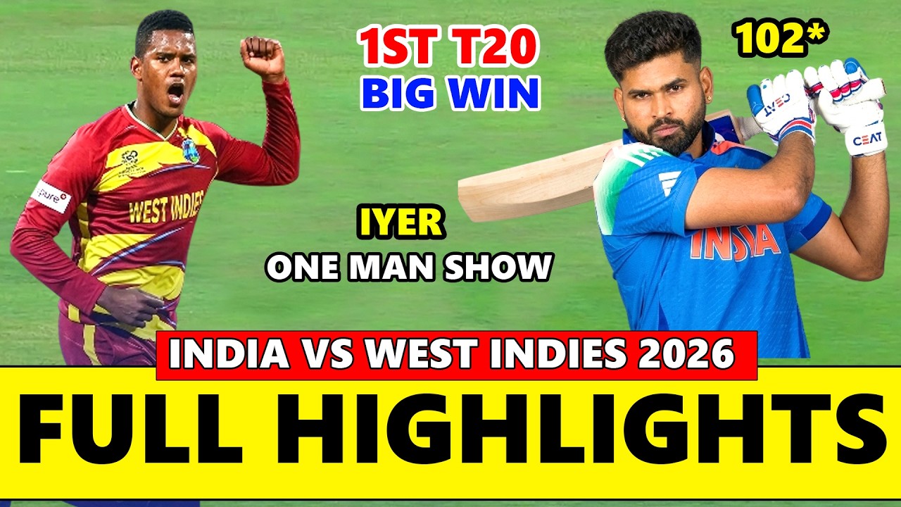 India vs West Indies 1st T20 Full Highlights 2026