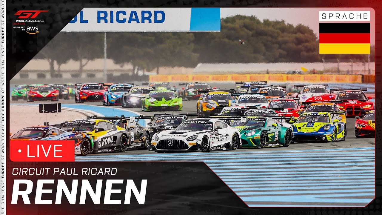 LIVE | Rennen | Circuit Paul Ricard | GT World Challenge Europe powered by AWS 2025 (GER)