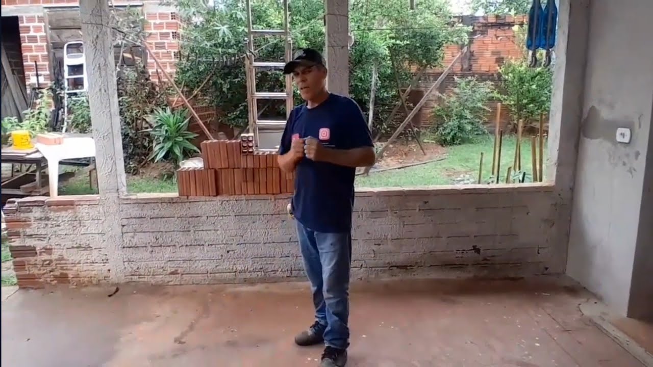 Primeiro vídeo da construção do nosso quarto suíte econômico. Marcação e esquadro da baldrame. 