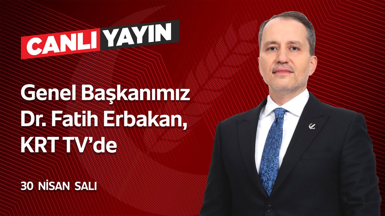 Genel Başkanımız Dr. Fatih Erbakan, KRT TV’de Alev Olgay'ın sorularını cevaplıyor.