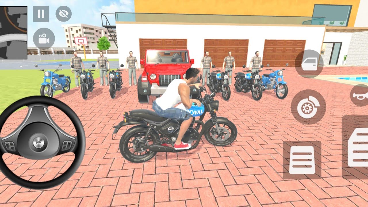 😱Franklin order by 4️⃣ Royal infinix bike 💥in indian thief auto simulator 🤯 #video #mrasgaming