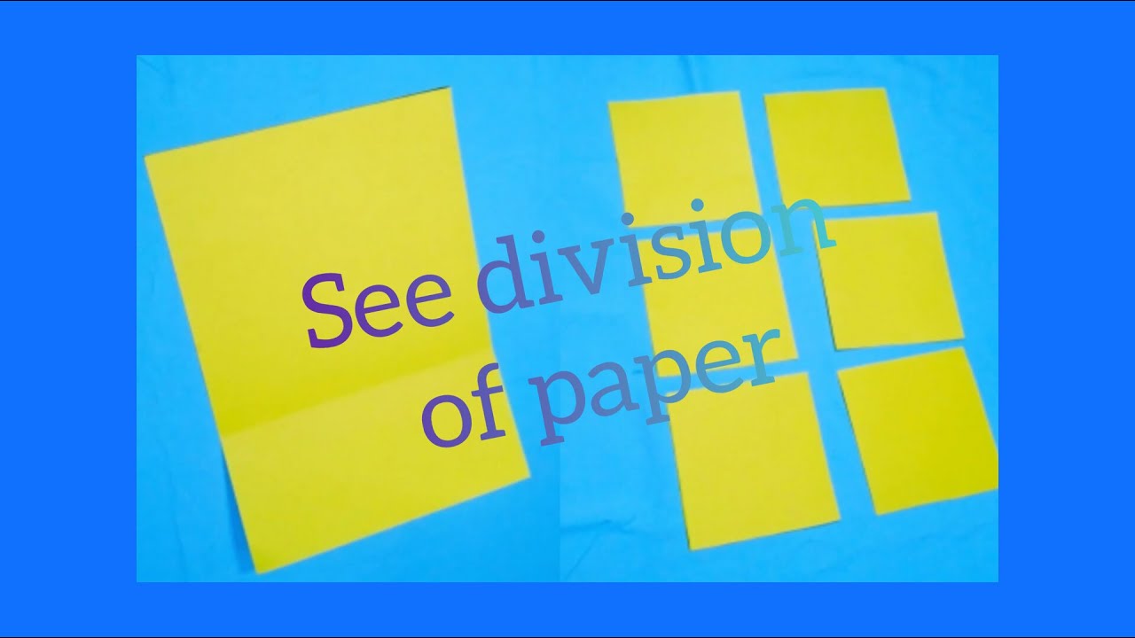 How to divide a paper into squares without a ruler
