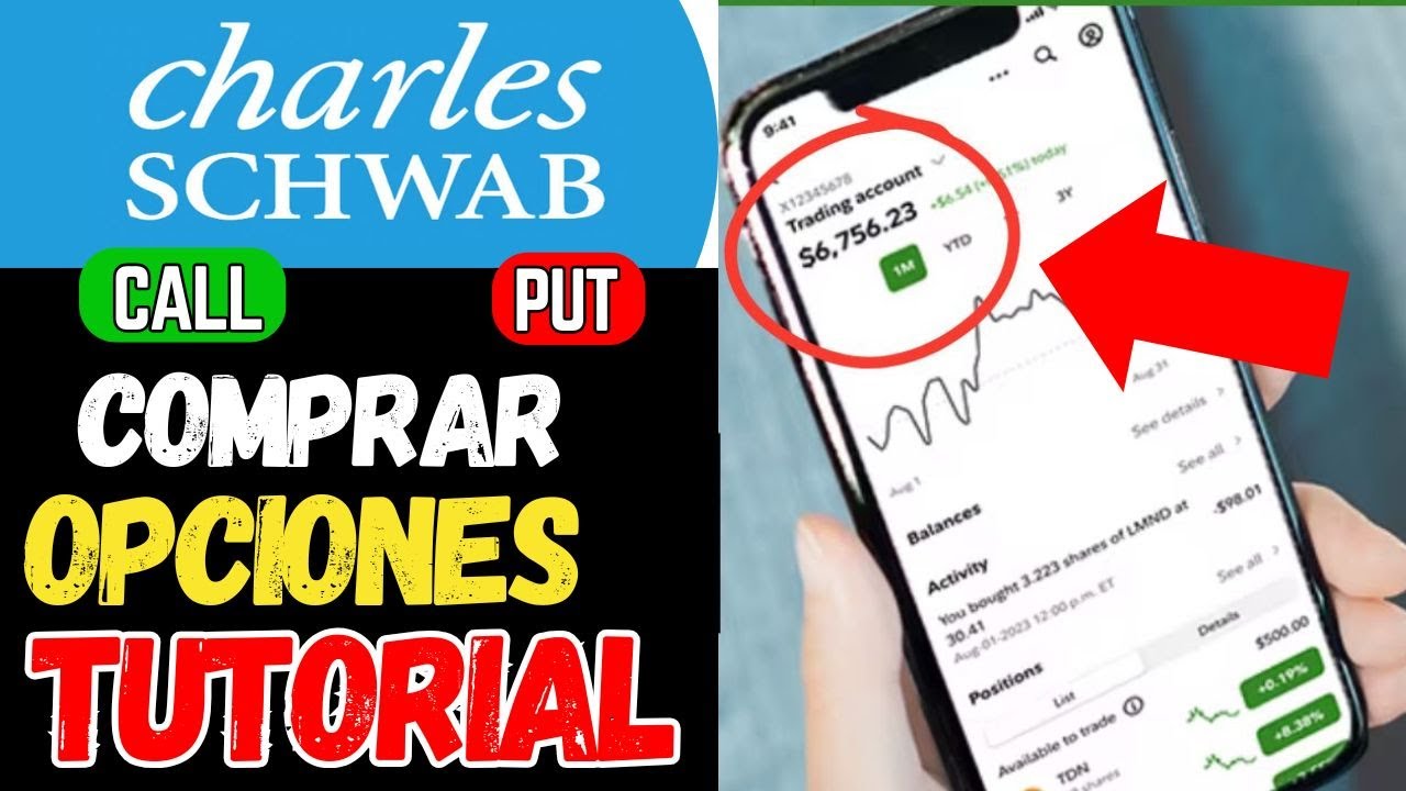 Como Comprar OPCIONES en Charles Schwab 📈Tutorial para Operar opciones | Call y PUT