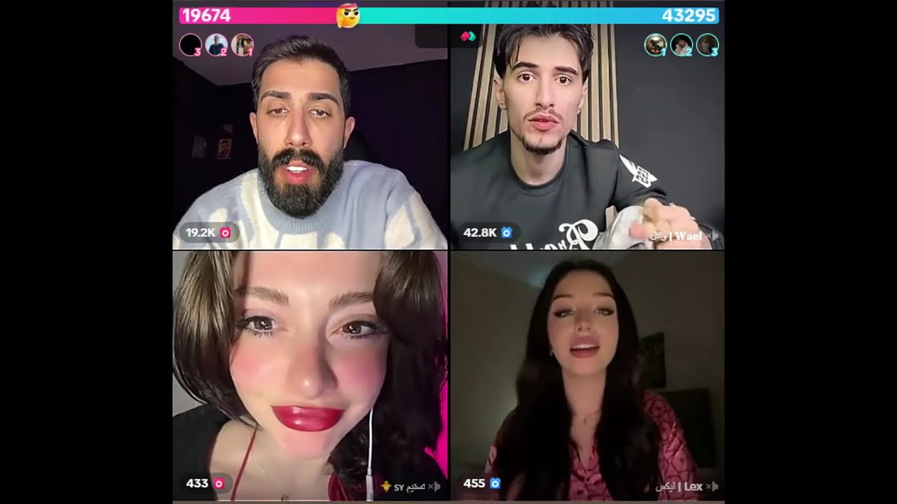 طارق كيست مع وائل و تسنيم و ليكس كيست دردشة و هروب وائل و طارق من حكم