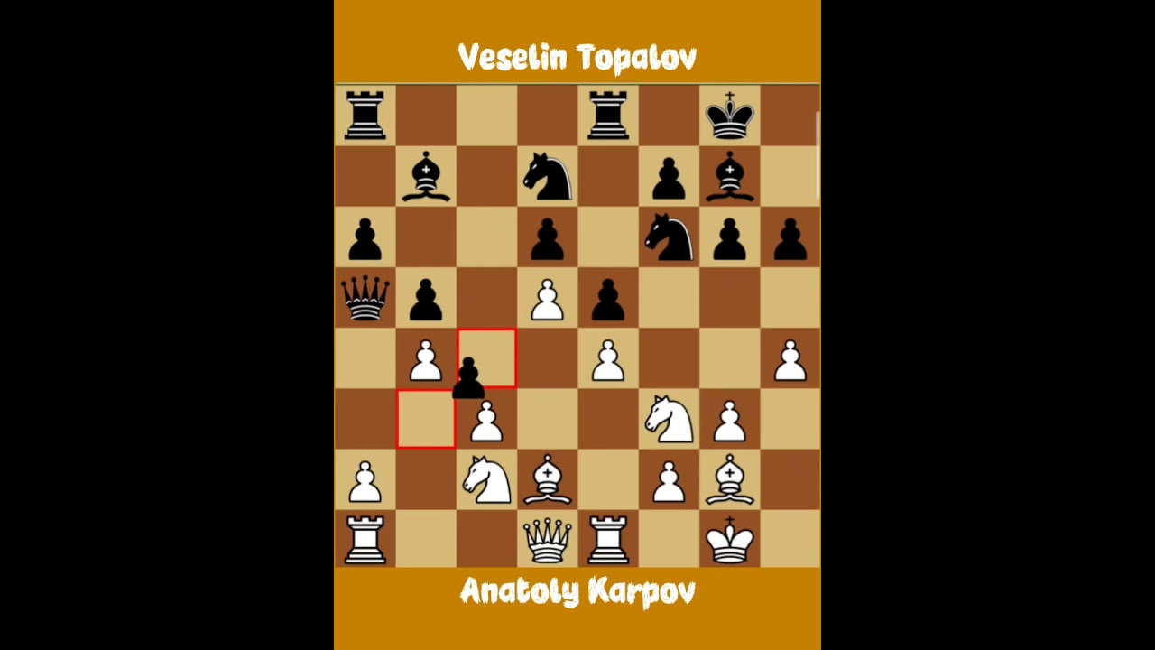 Anatoly Karpov vs Veselin Topalov ◉ Dortmunder Schactage Tournament - Dortmund 1999