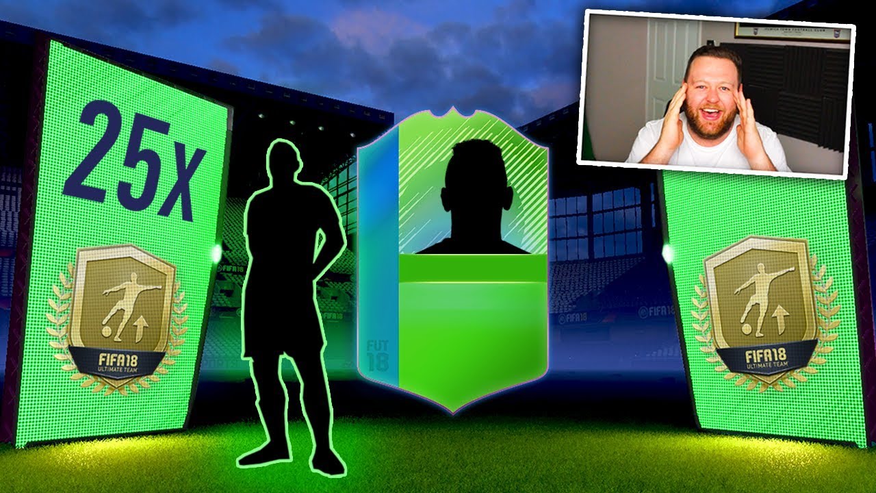 AWESOME WALKOUT!! 25 X 2 PLAYER PACKS! (GOLD UPGRADE SBC PACKS)