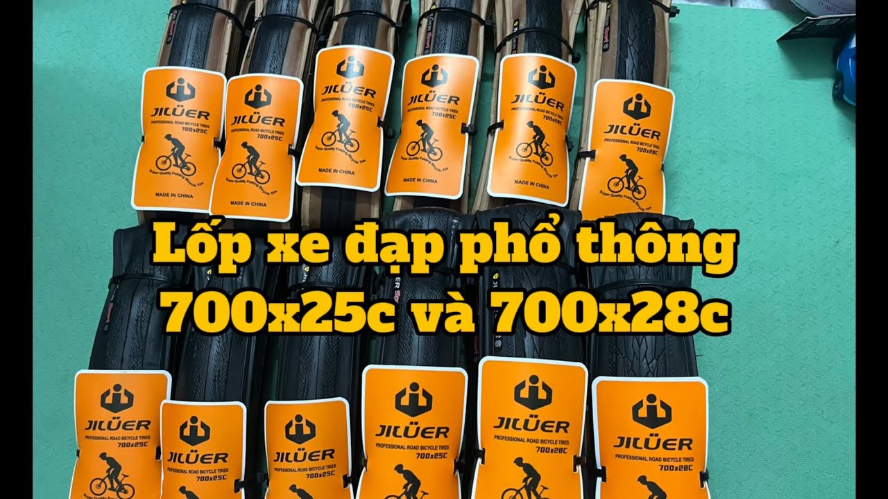 Lốp gấp xe đạp phổ thông 700c, phù hợp nhu cầu cơ bản