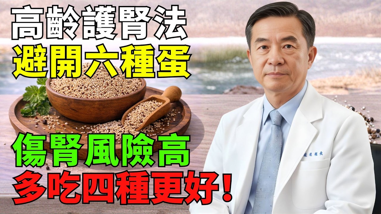 長者蛋白質吃錯會讓腎臟隨年齡快速退化——避開6種高負擔的，這4種更適合每天補充
