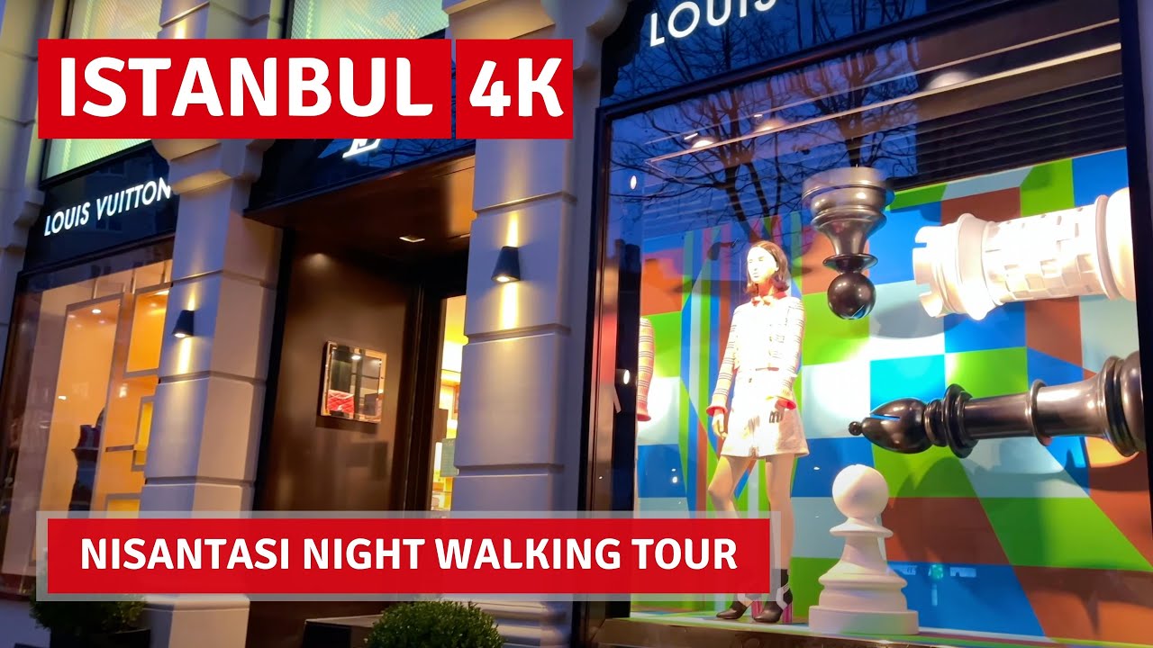 Istanbul Night Walking Tour Nisantasi 2022 21 March|4k UHD 60fps