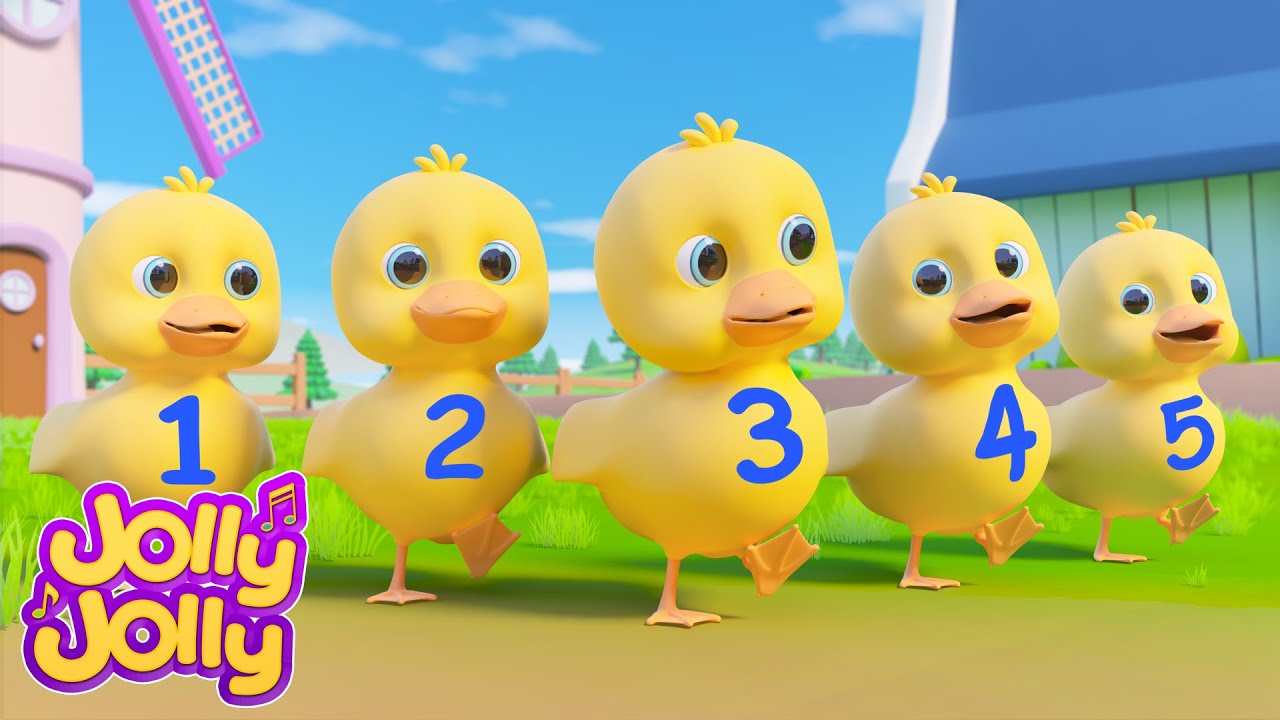 Five Little Ducks - Лучшая песня об утке | Jolly Jolly - Детские песни