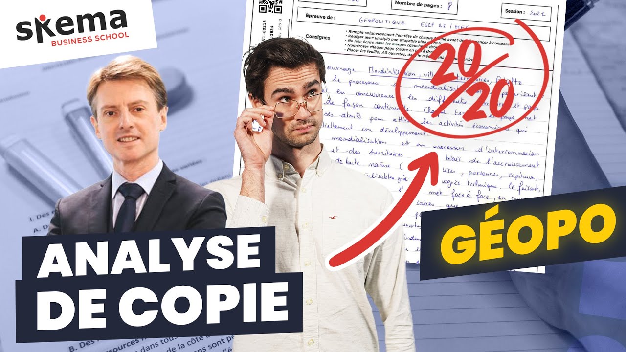 Analyse d'une copie de géopo ESCP 2021 notée 20/20 !