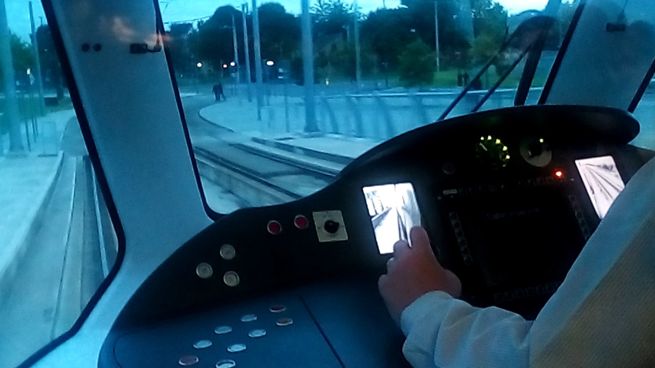 NET Tram 223 Front Cab View Nottingham Trent University to Ruddington Lane