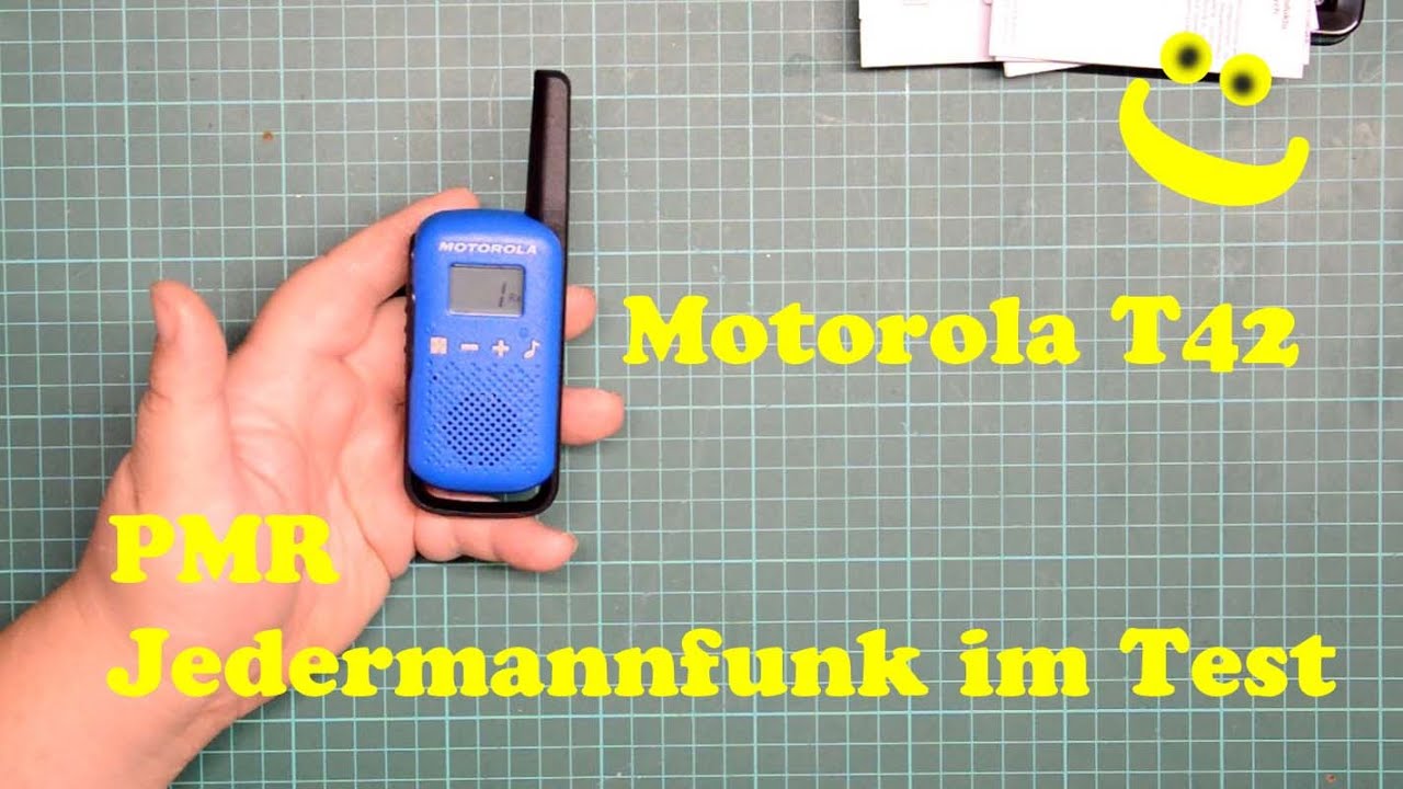 Motorola T42 - #PMR Funkger&auml;te im Test, UHF, 70cm, Reichweite? Leistung?