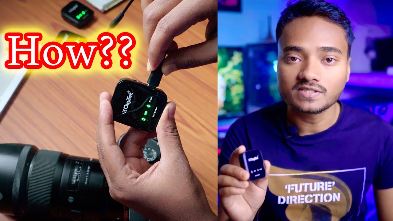 Wireless Mic Ko Camera Me Kaise Connect Kare | Digitek Wireless Mic DWM 101 Pro | Kwings Tech