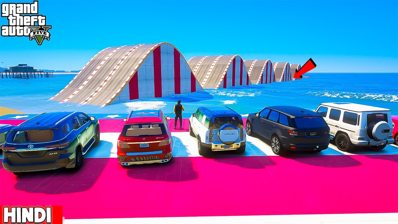 SUPER CARS Vs IMPOSSIBLE WATER CHALLENGE | GTA 5