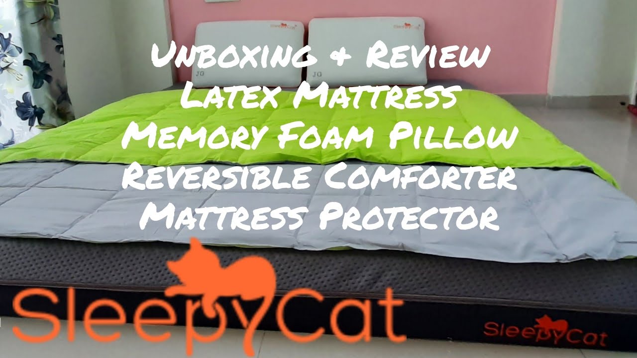 🐱💤 #Sleepycat #LatexMattress #MattressProtector #MemoryFoamPillows #ReversibleComforter #Haul