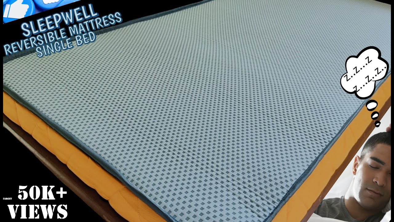 Sleepwell Mattress Dual (72x36x5) | Reversible mattress| Single bed mattress | @techreact24x7 |